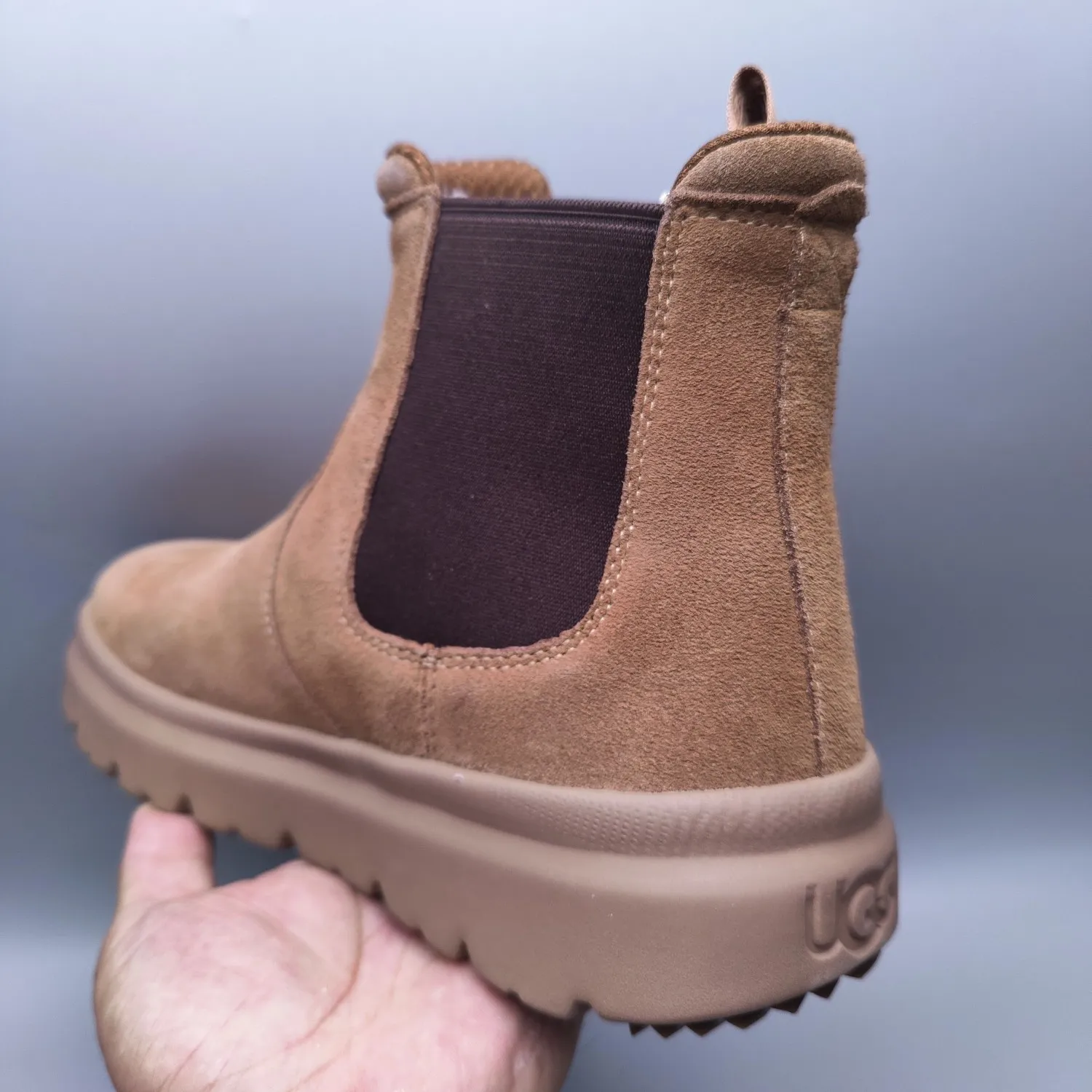 💰600 UGG sheepskin all-in-one snow boots 2050 casual mid-calf boots men's boots color: maroon black chocolate size: 39-45